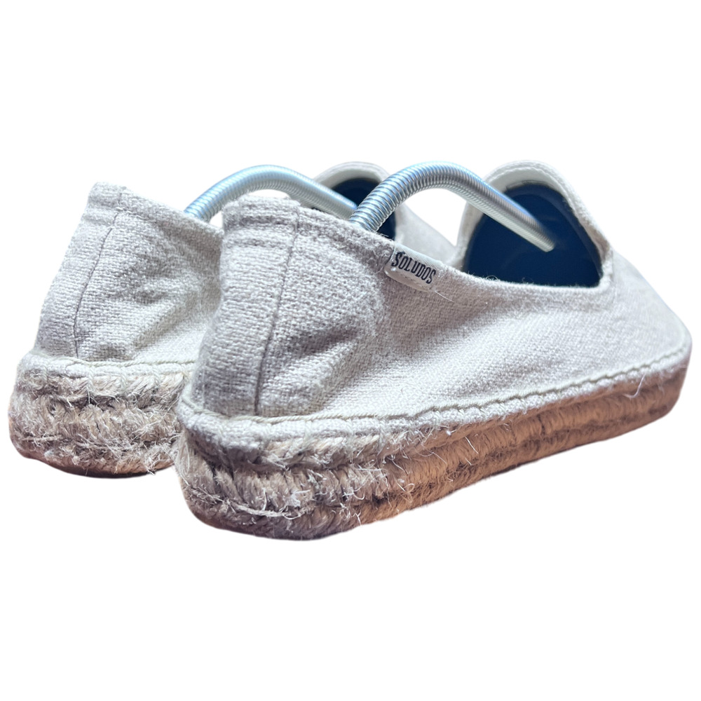 SOLUDOS by Jason Polan Women 9.5 Avacodo Embroidered Espadrilles Beige Flats - Picture 8 of 16